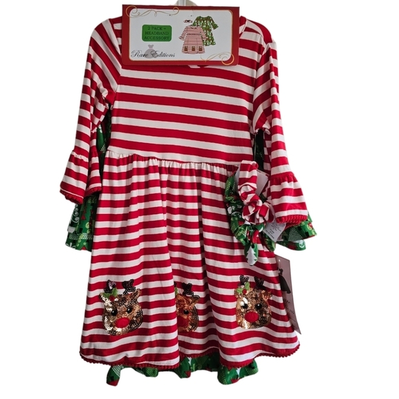 Rare Editions Other - New Rare Editions Girls  "CHRISTMAS REINDEER & TREE" 2Piece Set Size 4T